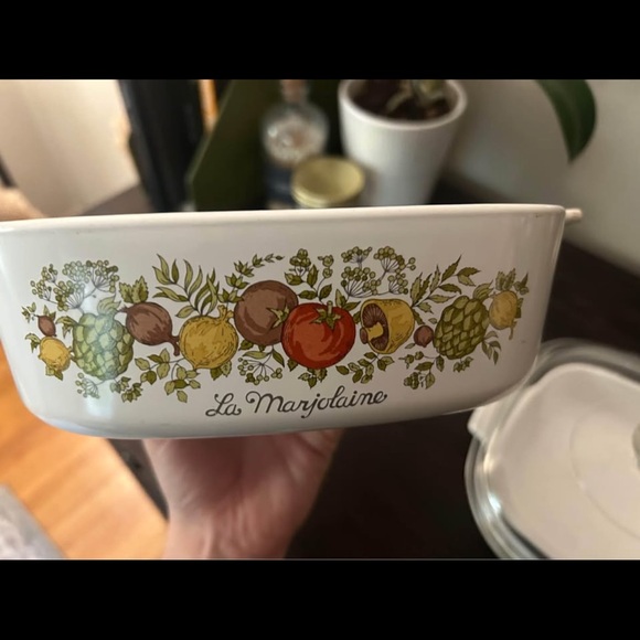 70s/80s Mother's Day 2 Pc Spice Of Life Casserole Dishes By Corningware main image 1